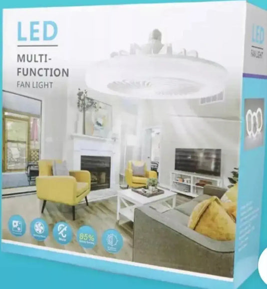 Lâmpada e Ventilador de Teto 2 em 1 LED