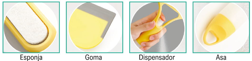 Limpia Cristales 3 em 1 com Dispensador