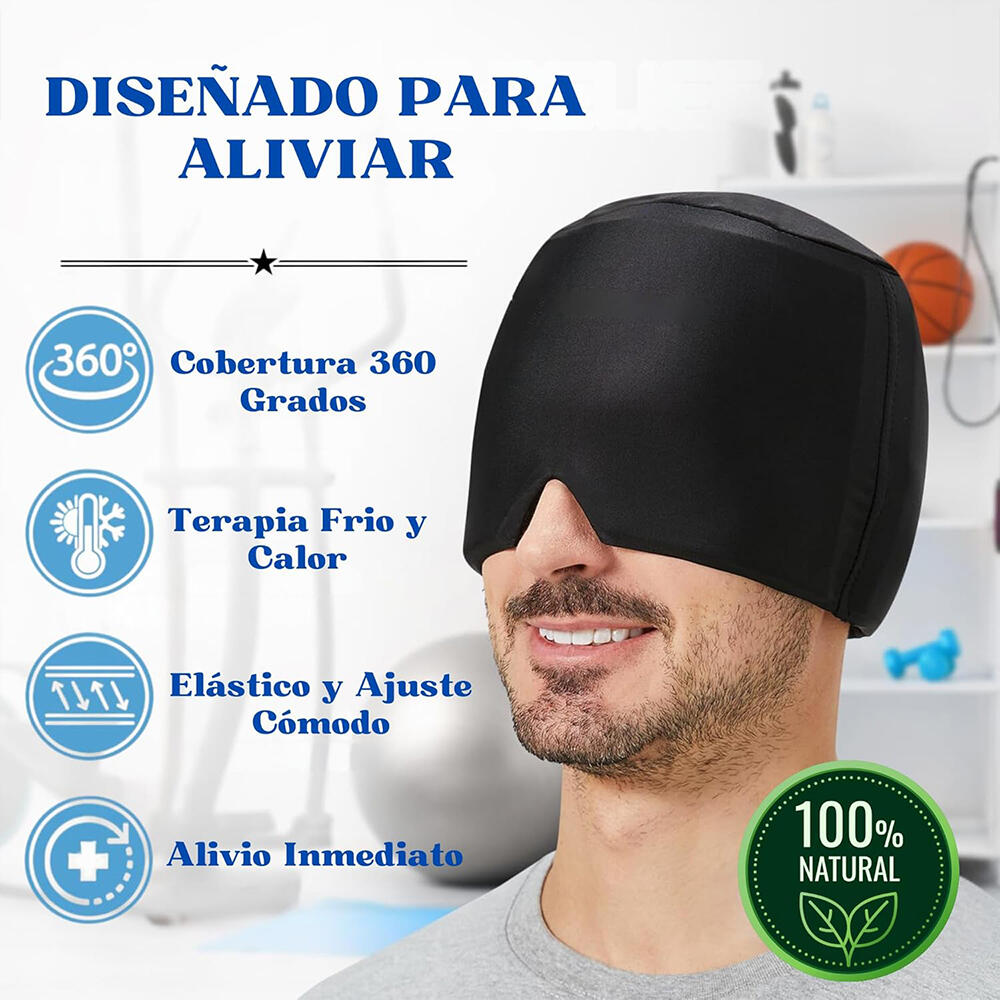 Gorro de Gel Terapêutico – Alívio para Dor de Cabeça e Enxaqueca